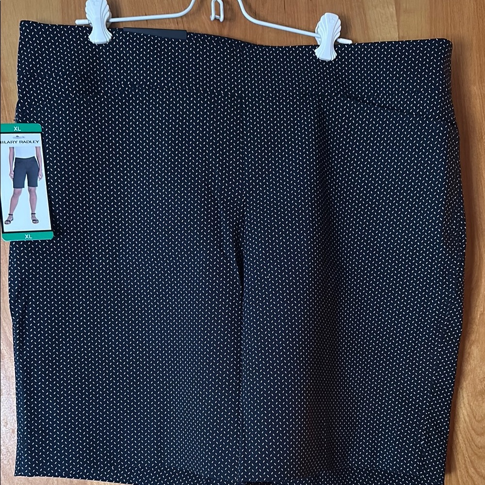 Black and White Patterned Shorts